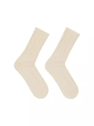 LANIUS | Socken brown | creme